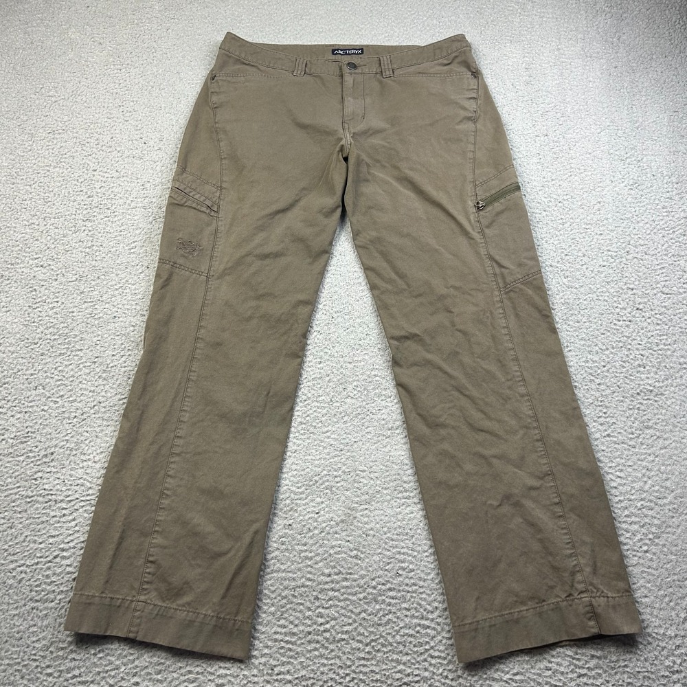 Arc'teryx Adventus Cargo Pants Womens Tan Khaki Travel Hiking Outdoor Size 10